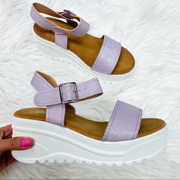 Lavender platform sandal - Picture 4 of 7